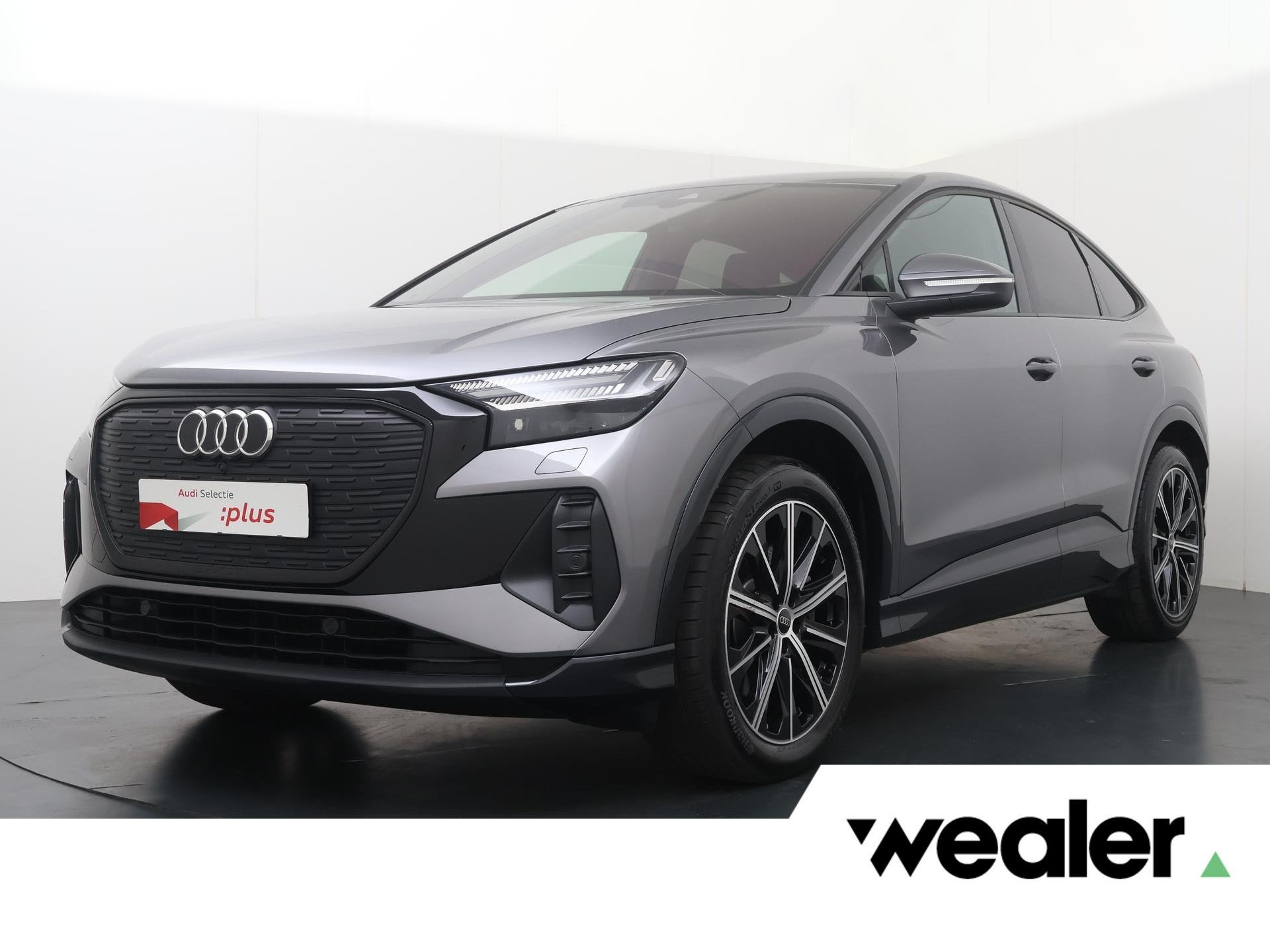 Audi Q4 Sportback e-tron 55 quattro Advanced edition 82 kWh, Auto's, Audi, 12 maanden, Stof, Gebruikt, Zwart