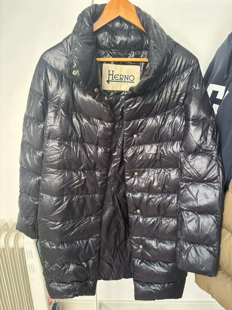 Herno coat XS-S, Kleding | Heren, Jassen | Zomer, Ophalen of Verzenden, Zo goed als nieuw, Maat 46 (S) of kleiner, Zwart