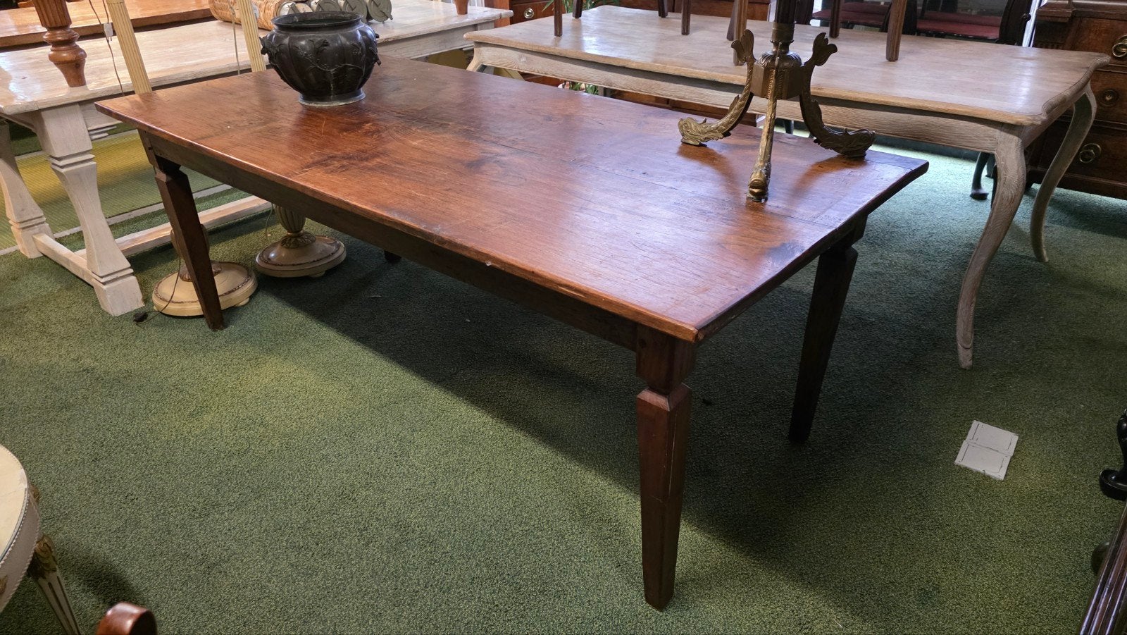 Grote Franse boeren eetkamertafel, Ophalen