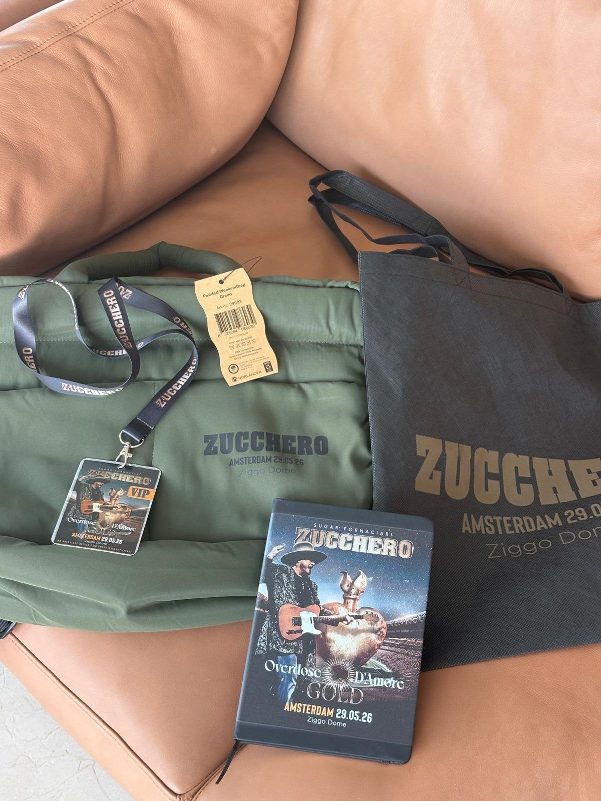 Zucchero ziggodome 290526 vip merchandise, Verzamelen, Verzenden, Nieuw, Gebruiksvoorwerp