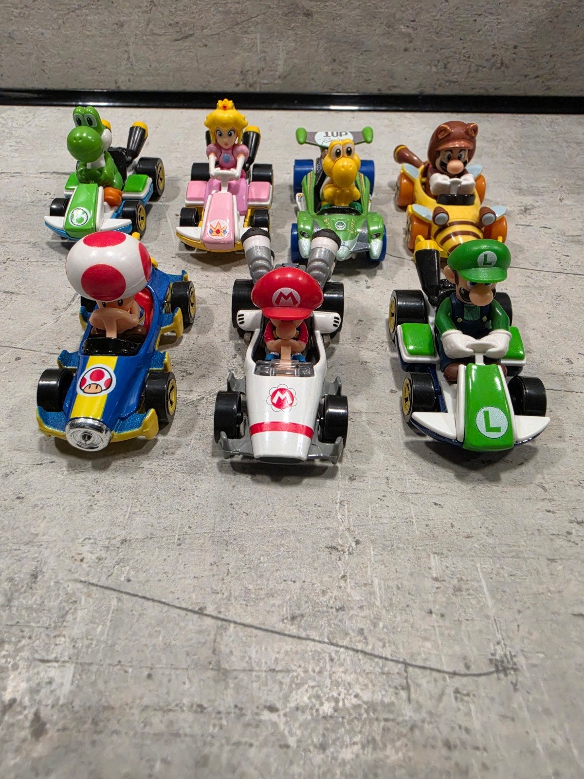 Mario Kart Hot Wheels Set - 7 stuks Nintendo, Ophalen of Verzenden, Zo goed als nieuw