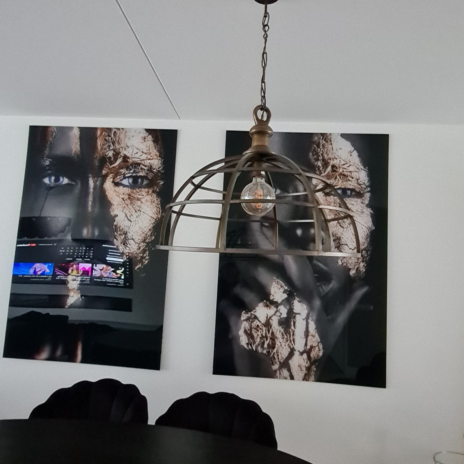 Grote PTMD hanglamp, Ophalen, Zo goed als nieuw, Print