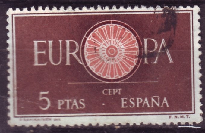 Spanje Mi 1190 gest CEPT Europa, Postzegels en Munten, Ophalen of Verzenden, Gestempeld