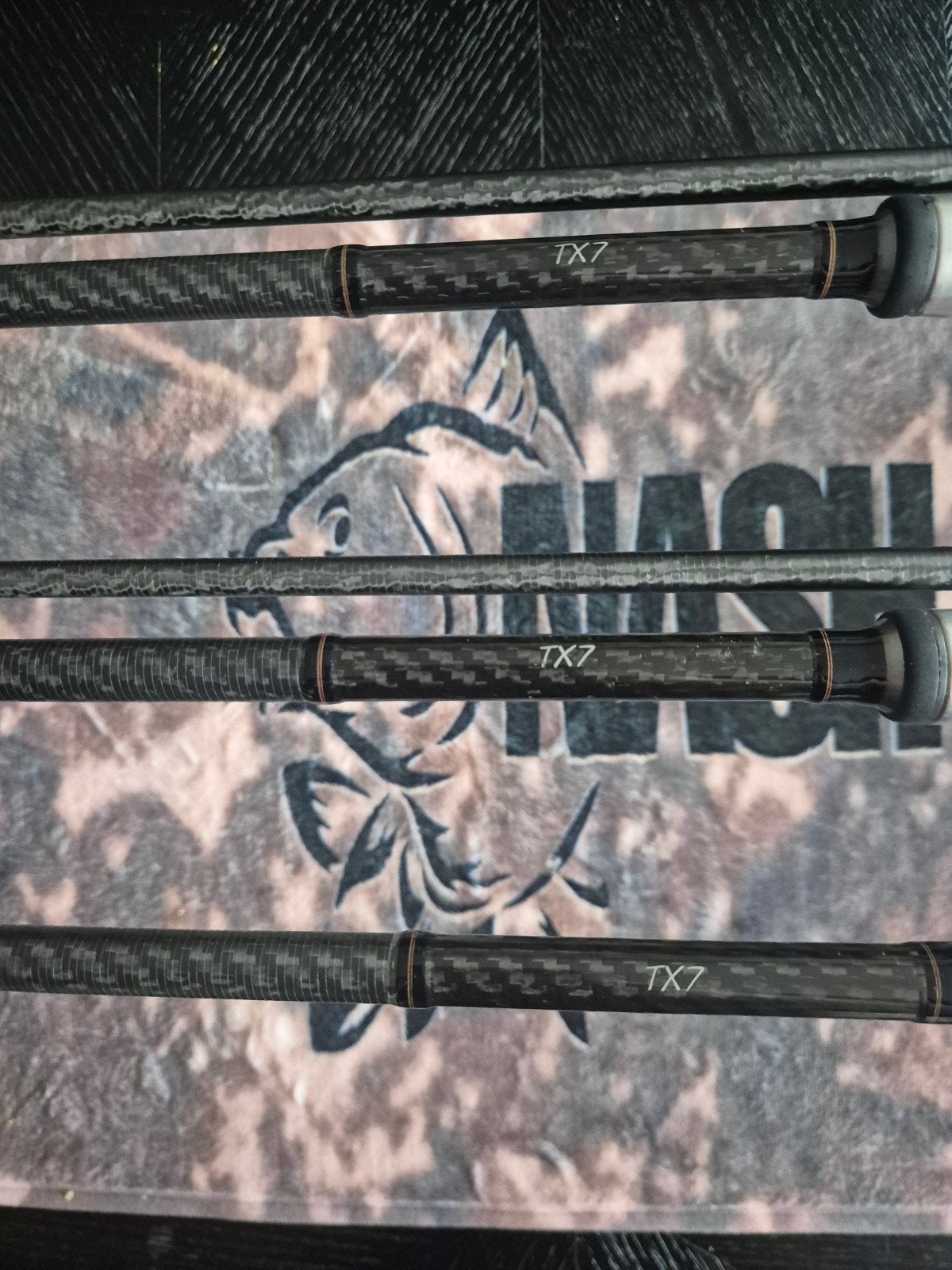 shimano tx7 hengels 2x  inclusief fox sleeves 3x, Ophalen, Zo goed als nieuw, Werphengel