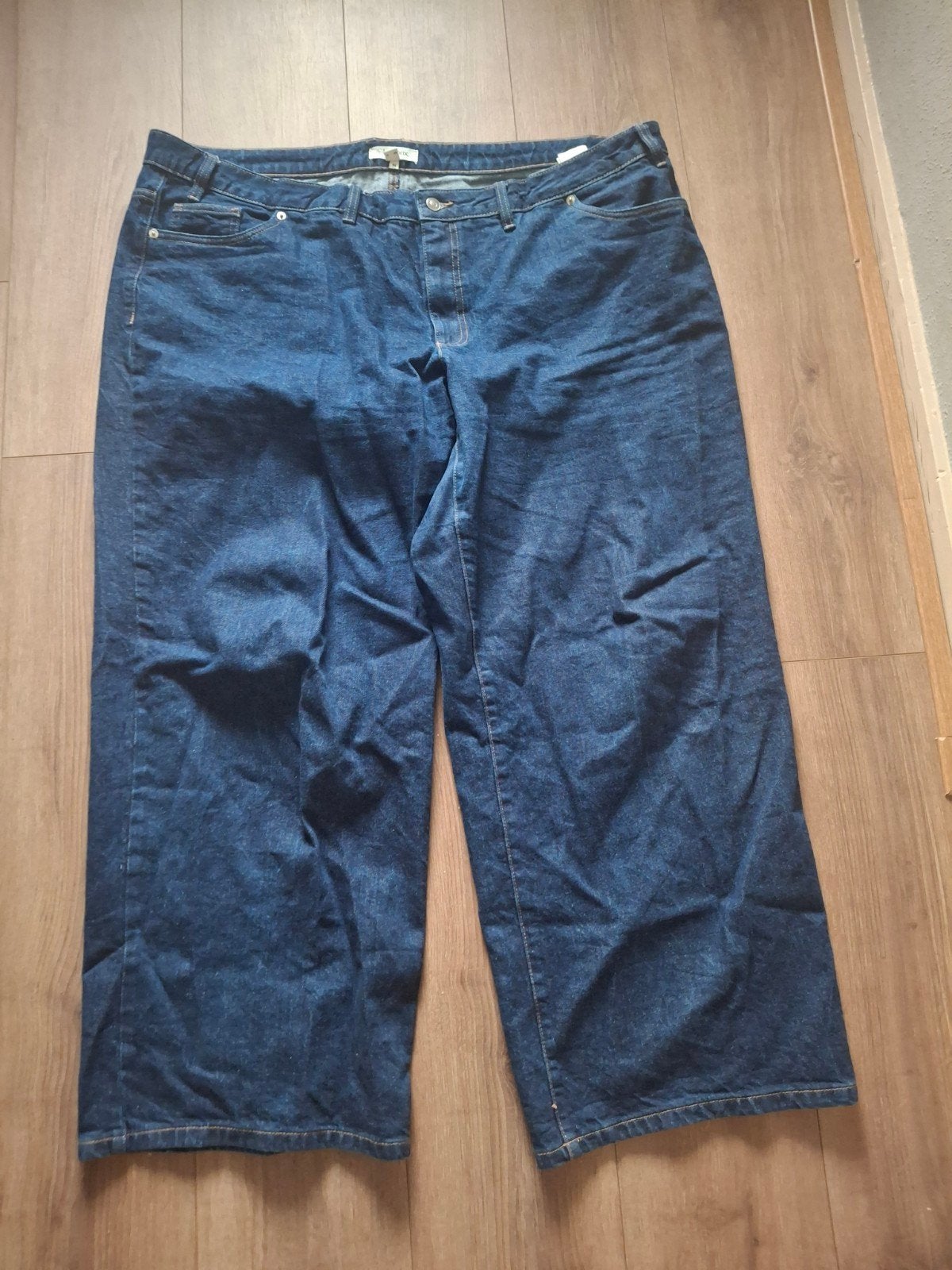 spijkerbroek maat 54, Kleding | Dames, Grote Maten, Ophalen of Verzenden, Zo goed als nieuw, Blauw, Broek of Spijkerbroek