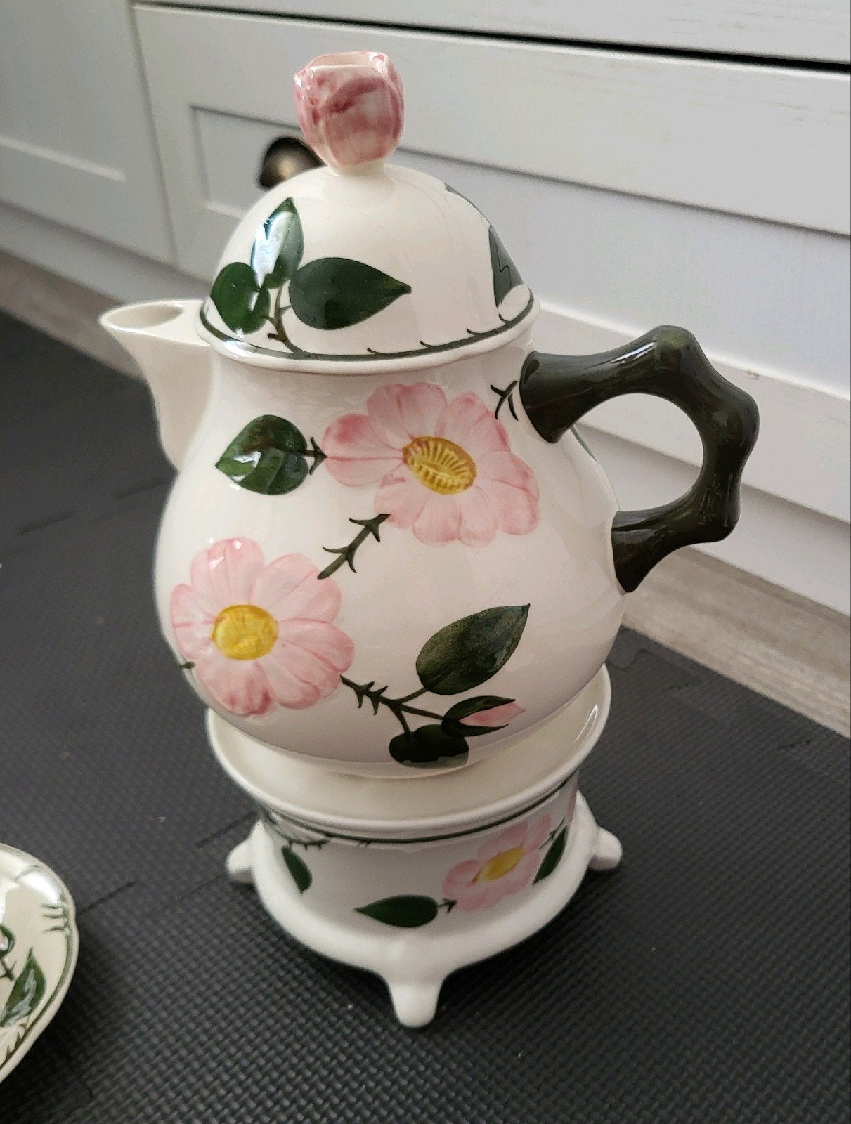theepot villeroy&boch wild rose, Ophalen, Overige typen, Zo goed als nieuw, Overige stijlen