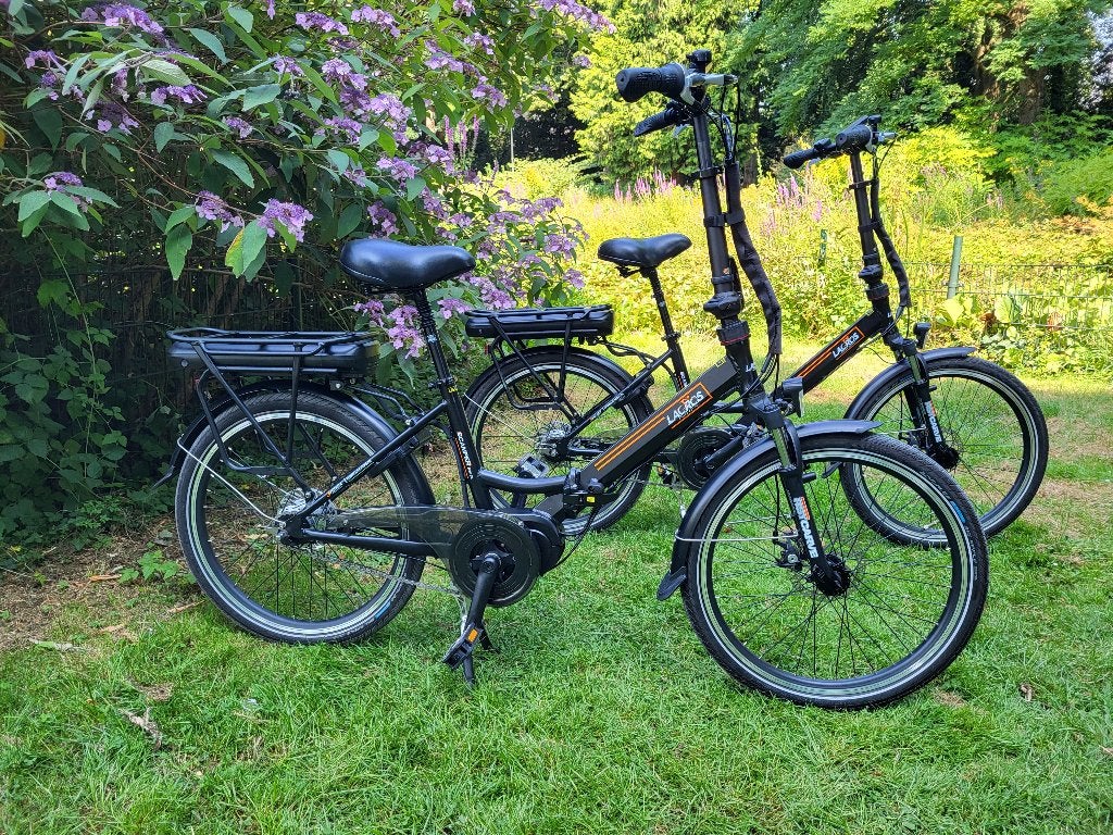 Lacros S600 XL met middenmotor. Elektrische vouwfietsen, 20 inch of meer, Versnellingen, Zo goed als nieuw, Totaal opvouwbaar