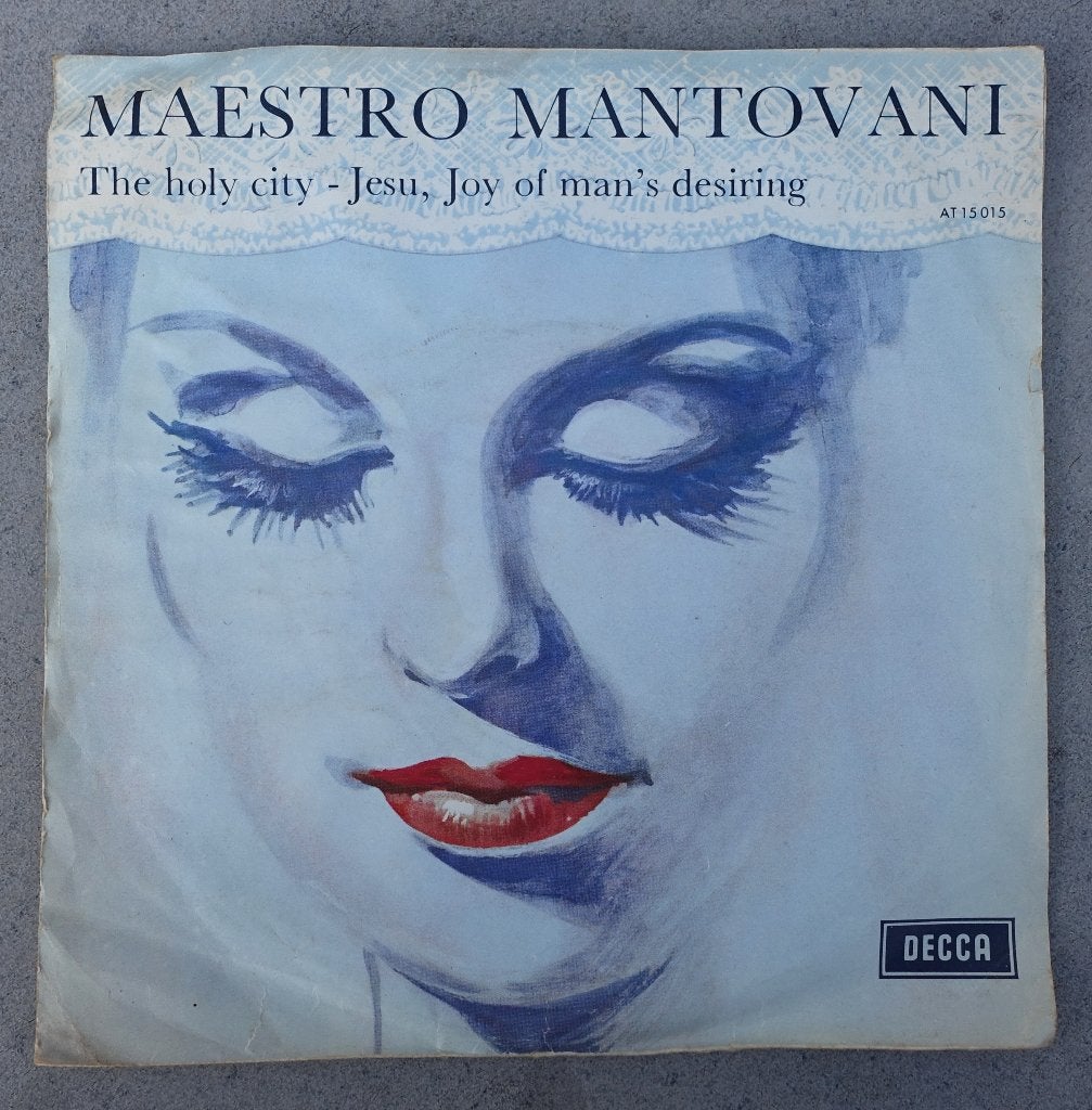 Mantovani and his Orchestra - the holy city - 7'' vinyl, 7 inch, Zo goed als nieuw, Religie en Gospel, Overige typen