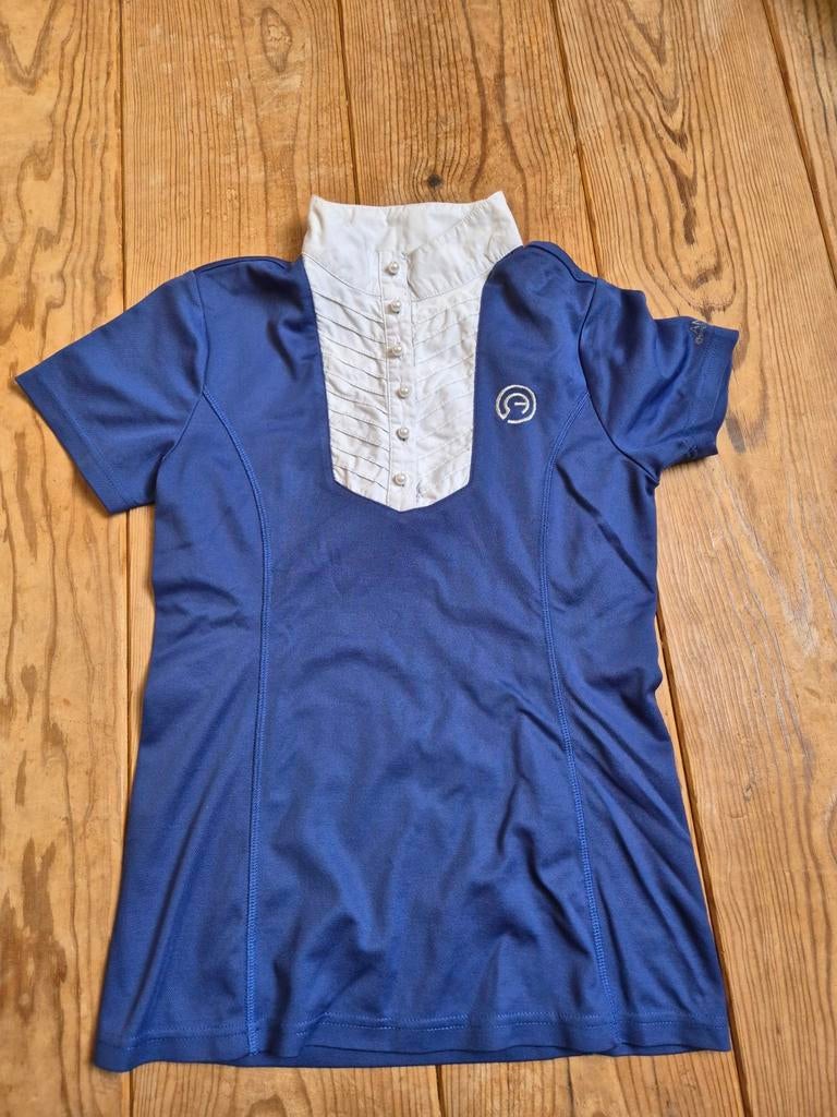 Blauw Anky wedstrijdshirt maat S, Gebruikt, Dressuur, Kinderen, Ophalen of Verzenden