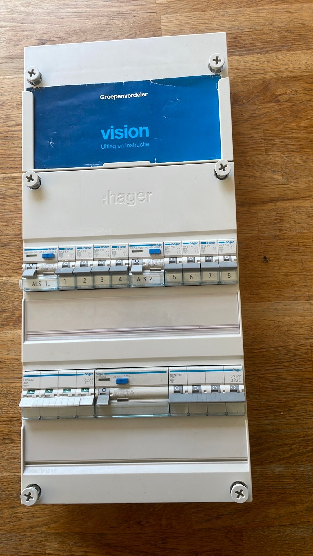 HAGER Vision 3 fase groepenkast, Ophalen of Verzenden, Zo goed als nieuw, Overige typen