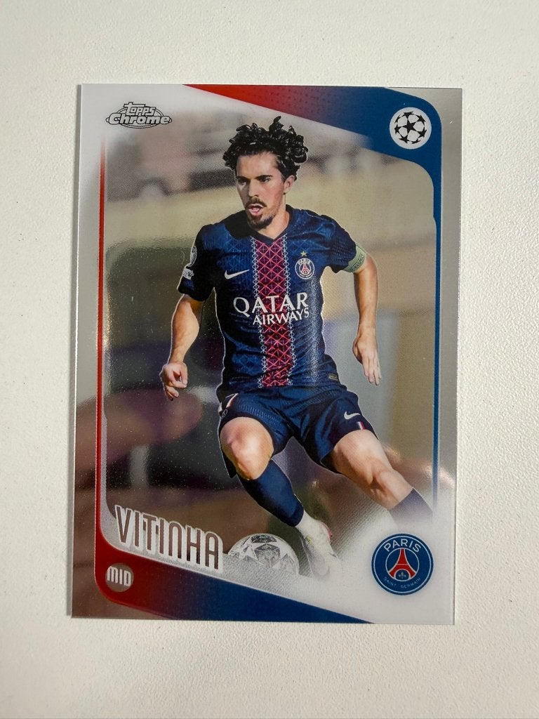 46 Vitinha Topps Chrome 2025-26, Ophalen of Verzenden, Nieuw, Buitenlandse clubs, Poster, Plaatje of Sticker