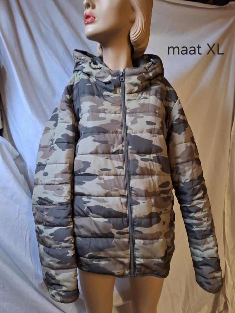Leger jas xl, Ophalen of Verzenden, Zo goed als nieuw, Maat 46/48 (XL) of groter, Groen