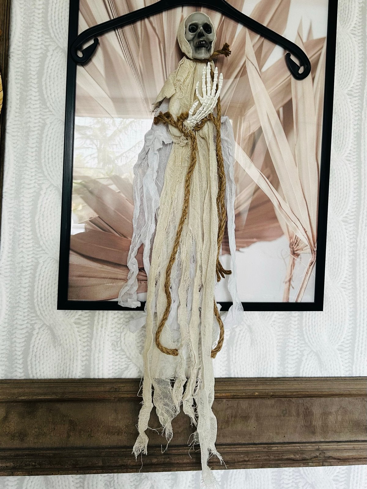 Halloween hangend skelet - Oud-Beijerland, Ophalen of Verzenden, Zo goed als nieuw, Versiering, Halloween of Griezel