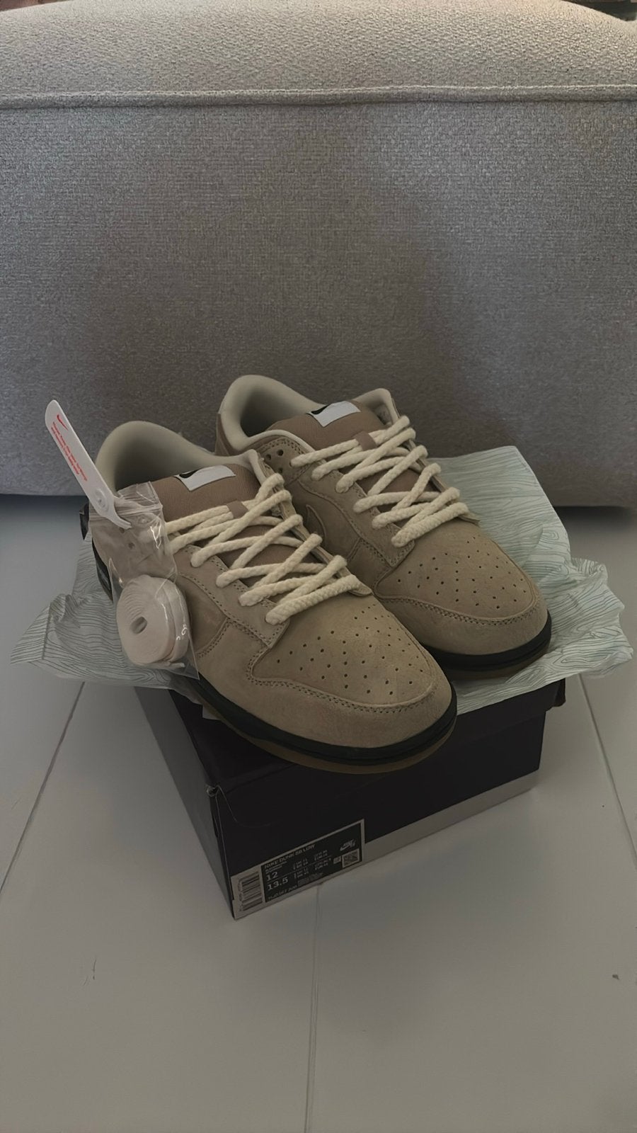 Nike SB Dunk Low Pro 'Wheat Mocha' - Nieuw - Maat 46, Bruin, Nieuw, Ophalen of Verzenden, Sneakers of Gympen