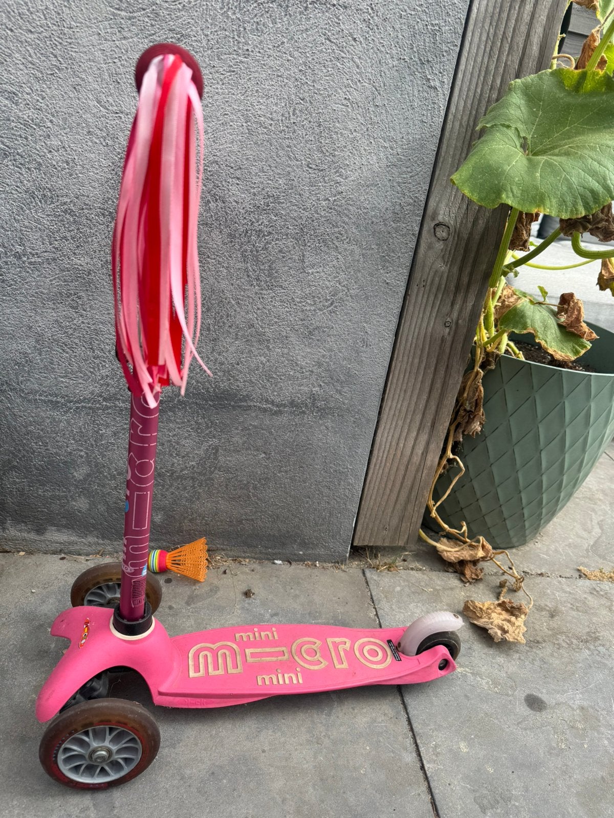 Roze mini micro step! Met roze linten, Fietsen en Brommers, Steps, Ophalen, Zo goed als nieuw, Gewone step