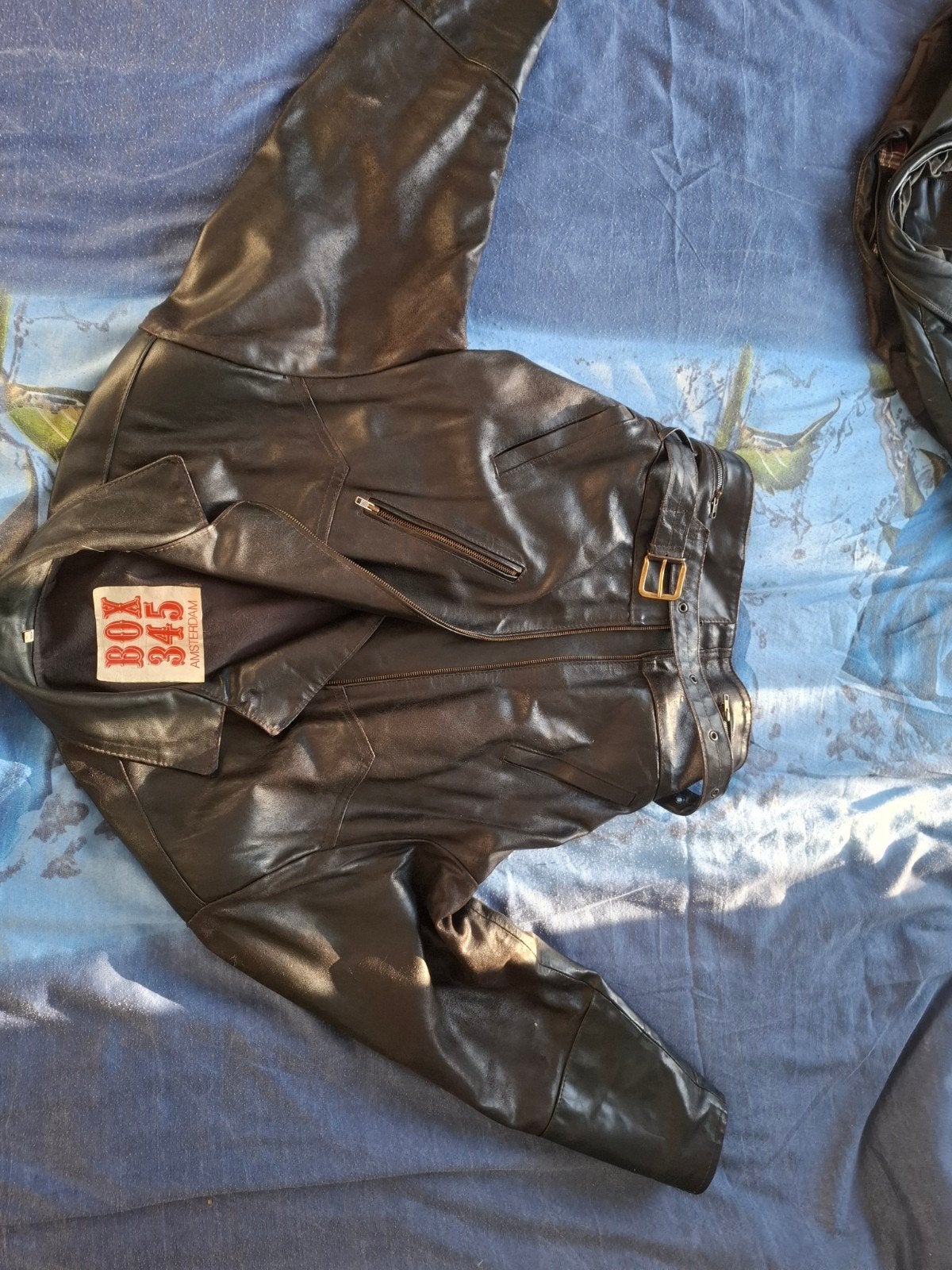 Vintage BOX 345 Amsterdam Leren Jas - Maat XXL, Kleding | Heren, Ophalen of Verzenden, Gedragen, Overige maten, Zwart