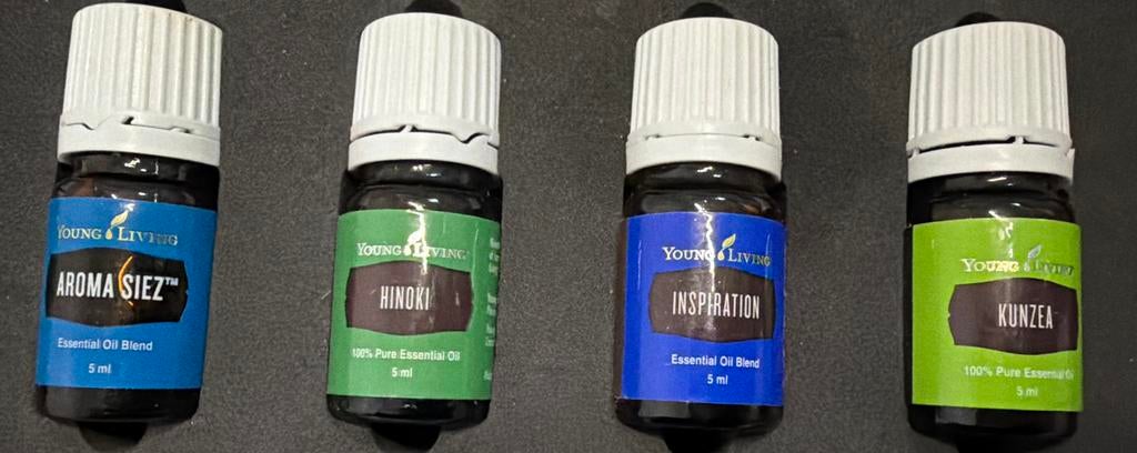 Young Living oliën: Kunzea, Inspiration, Hinoki, Aroma Siez, Verzenden, Nieuw