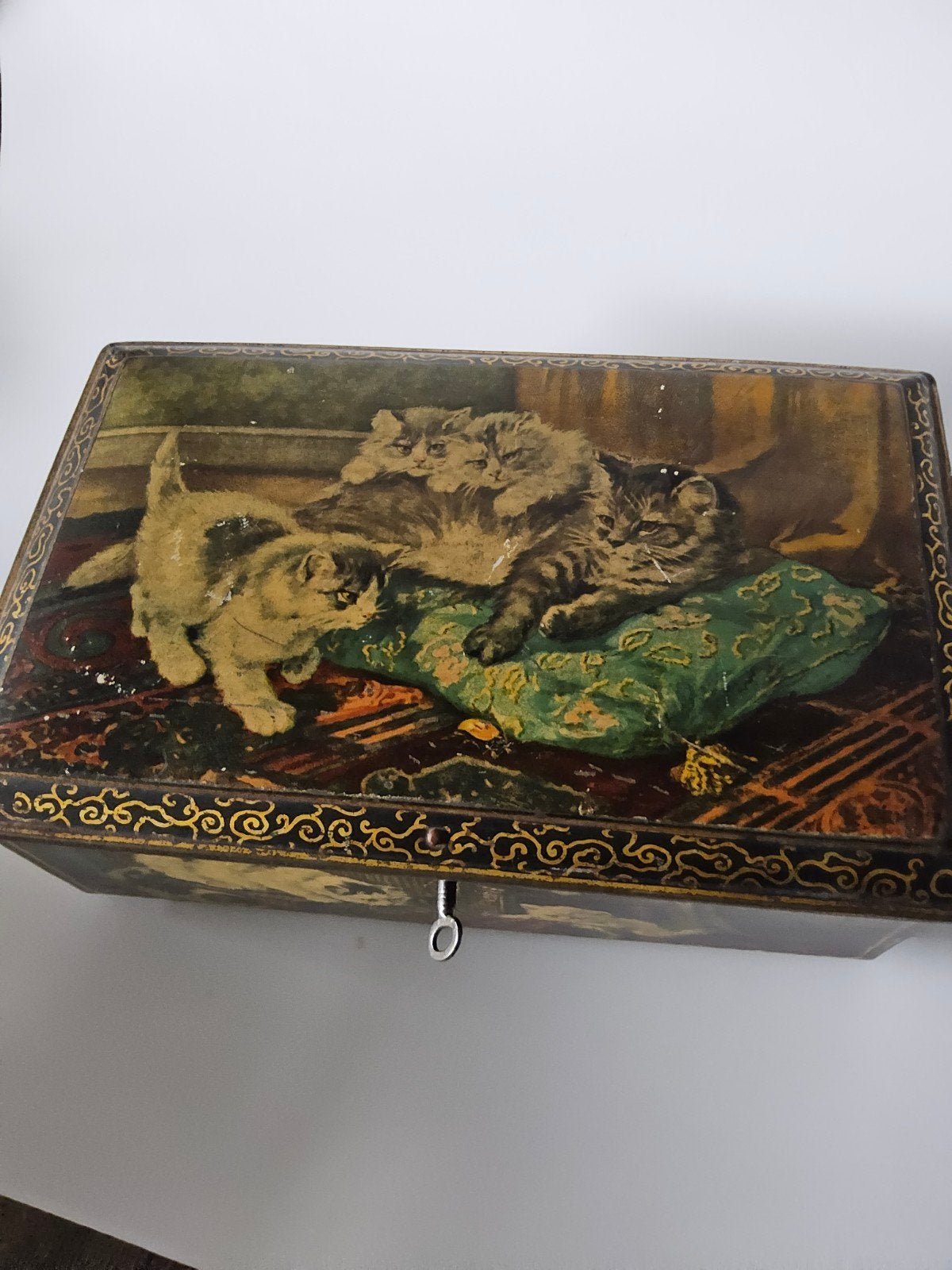 mooi oude koektrommel van Henriette Ronner-Knip, Ophalen of Verzenden, Gebruikt, Overige