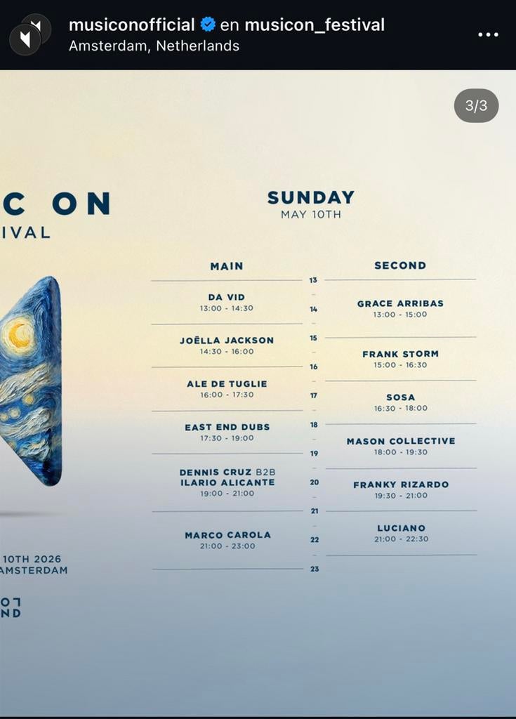 Music On zondag ticket, Tickets en Kaartjes, Eén persoon