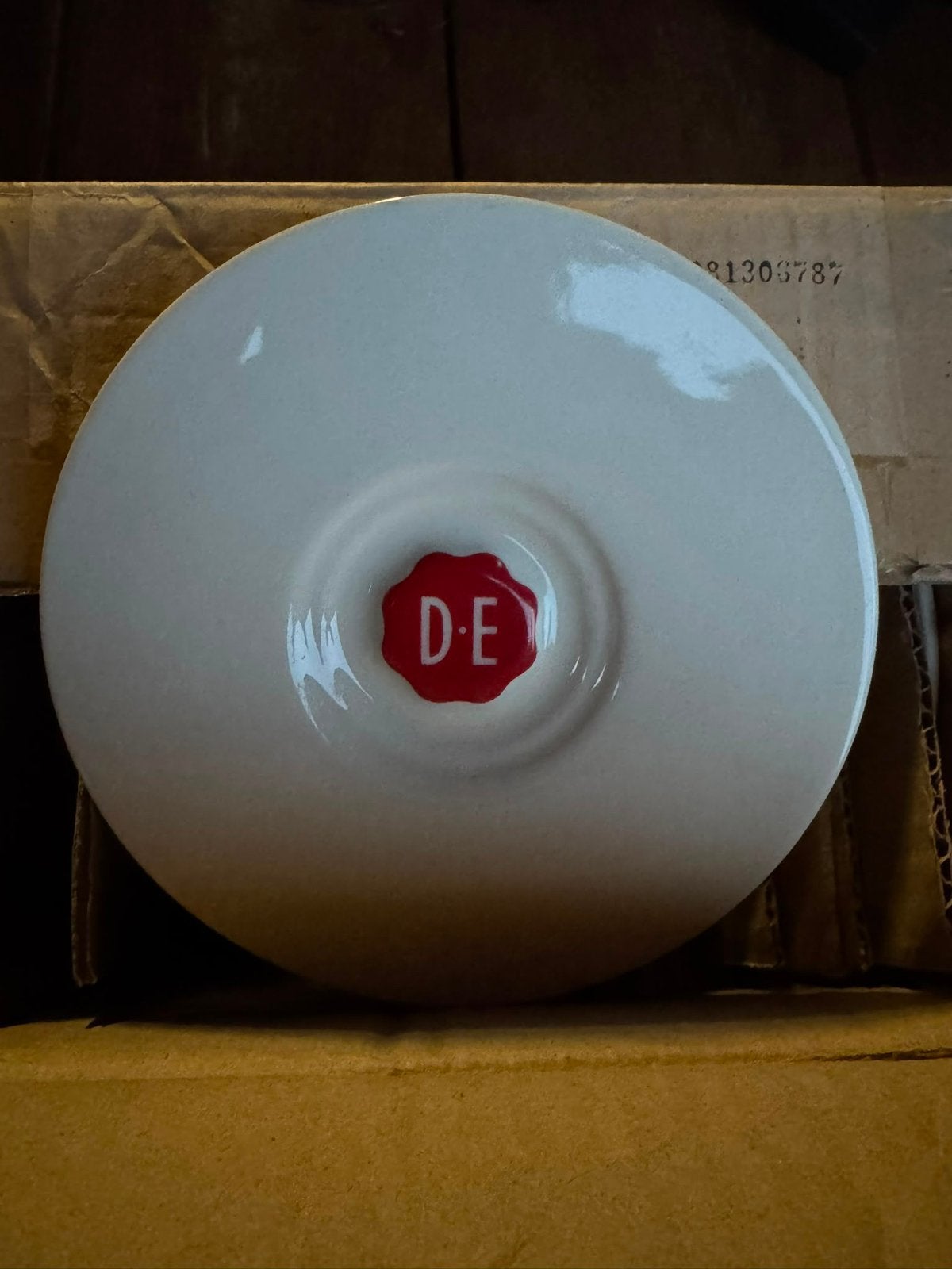 Douwe egberts schoteltjes, Huis en Inrichting, Keuken | Servies, Ophalen of Verzenden, Zo goed als nieuw, Overige stijlen, Kop(pen) en/of Schotel(s)