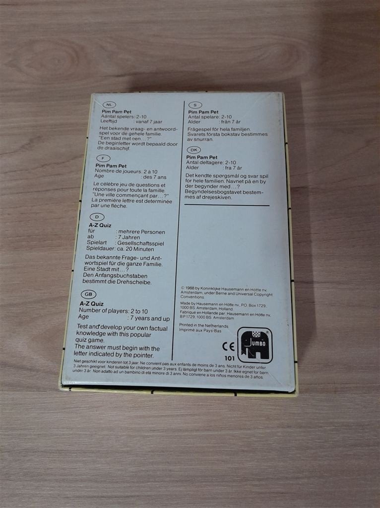 Pim pam pet - s1427, Hobby en Vrije tijd, Gezelschapsspellen | Bordspellen, Verzenden, Zo goed als nieuw