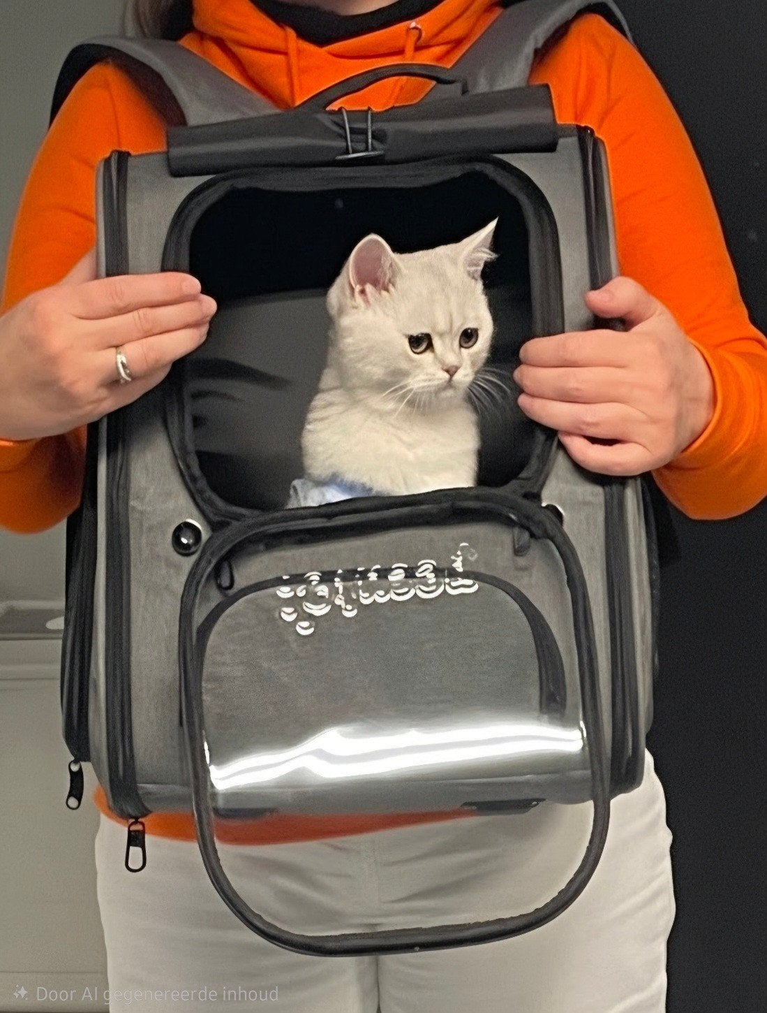 Pecute huisdier rugtas (nieuw model), Dieren en Toebehoren, Katten-accessoires, Ophalen of Verzenden, Zo goed als nieuw