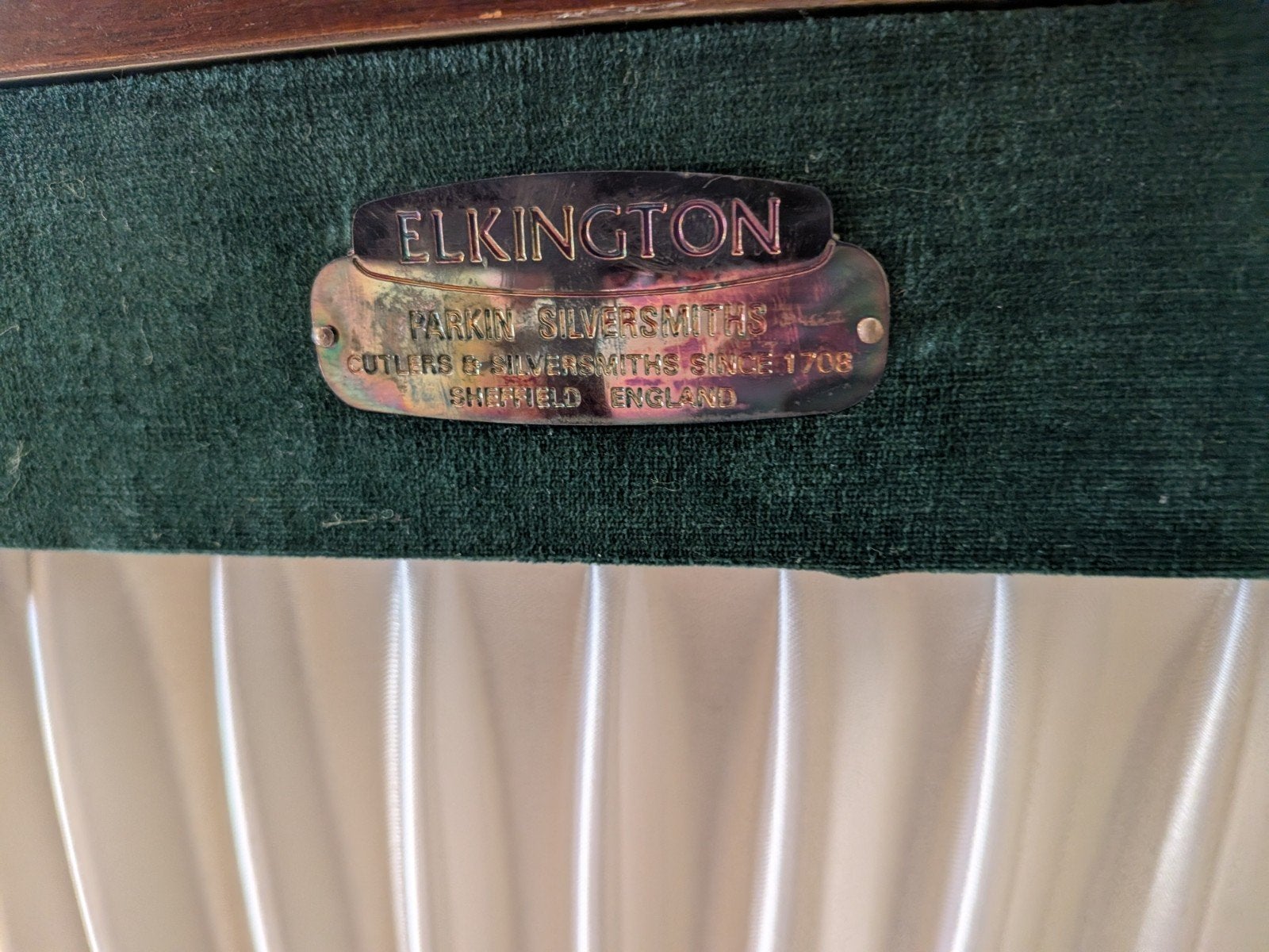 Elkington bestekset verzilverd in cassettedoos, Ophalen of Verzenden, Overige materialen, Bestekset
