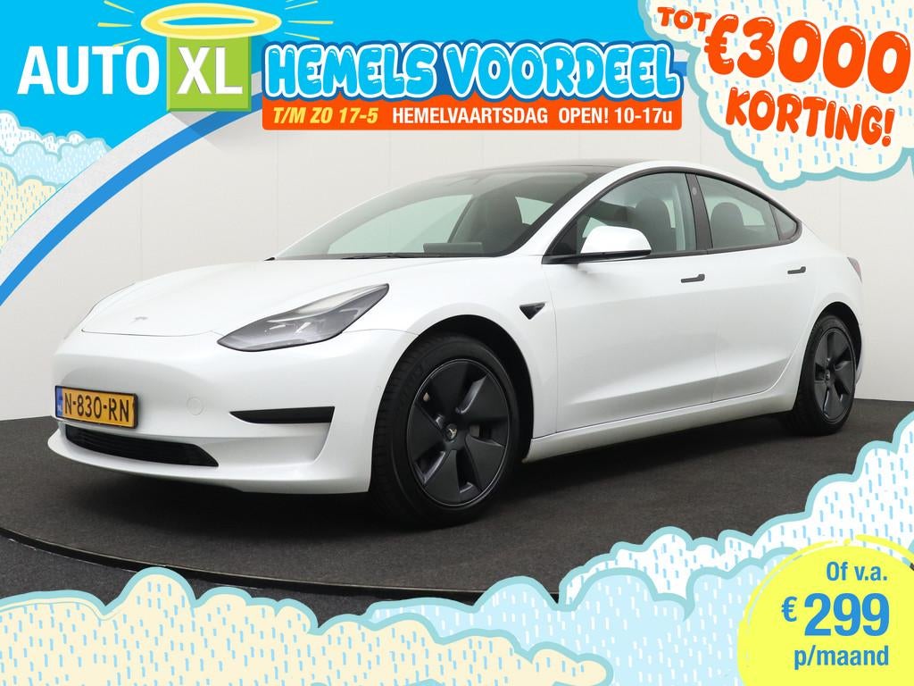 Tesla Model 3 Plus 60 kWh (93%SOH) Autopilot Adapt.Cruise+St, Auto's, Tesla, Automaat, Achterwielaandrijving, Gebruikt, Zwart