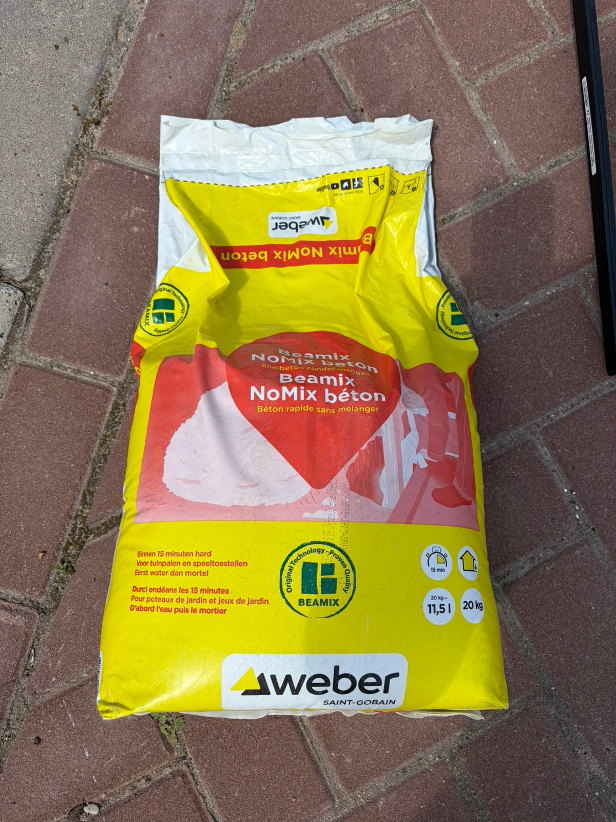 Weber beamix NoMix beton, Ophalen, Nieuw, Beton