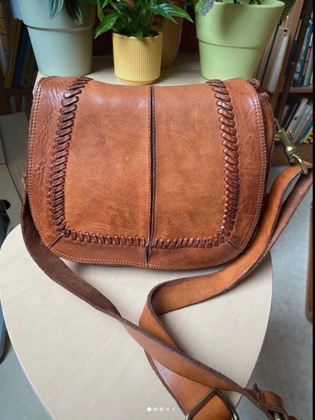 Campomaggi leren schoudertas - 25x22x10 cm, Ophalen of Verzenden, Nieuw, Bruin, Schoudertasje