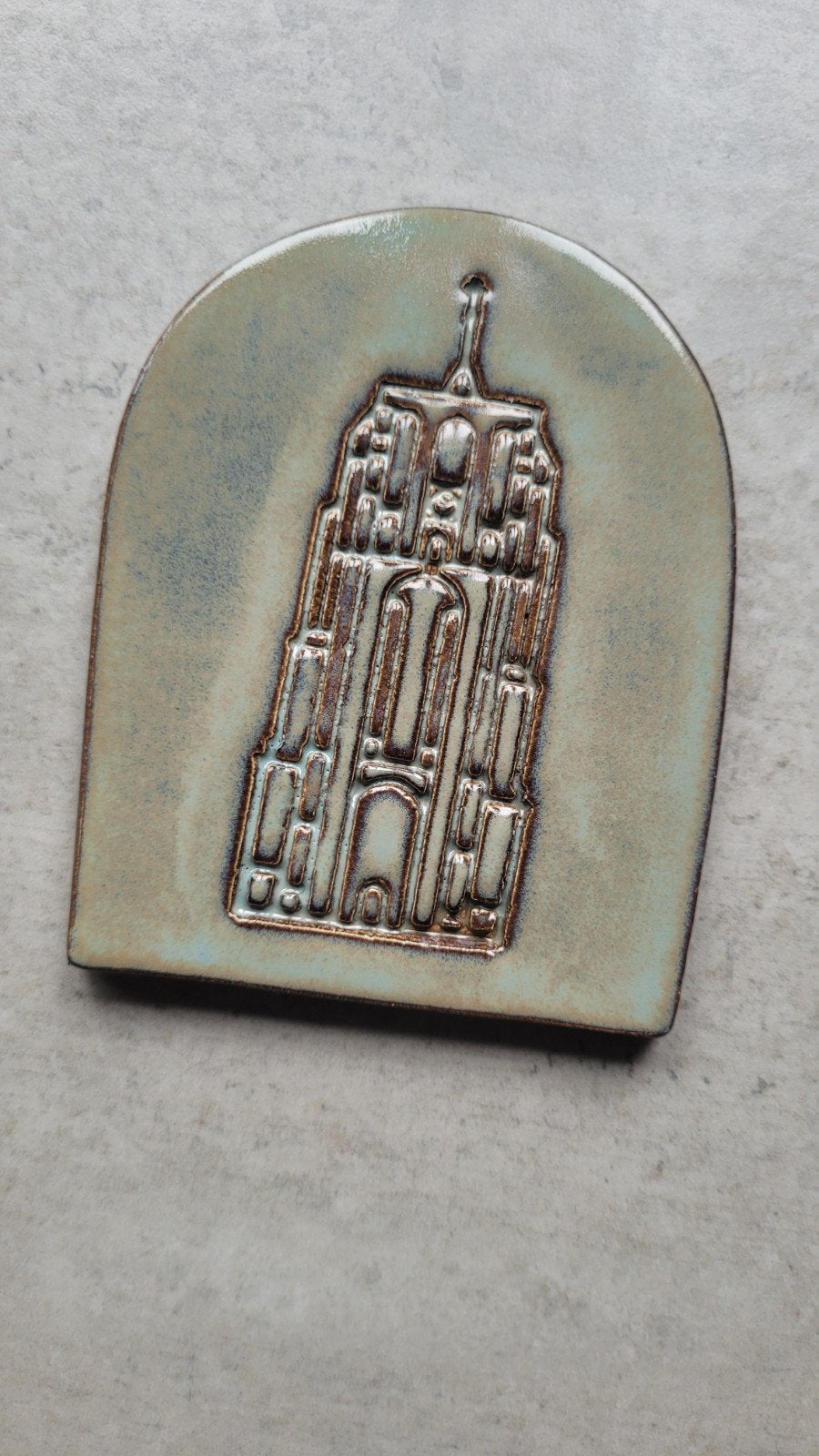 Keramiek tegeltje De Oldehove Leeuwarden, Ophalen of Verzenden