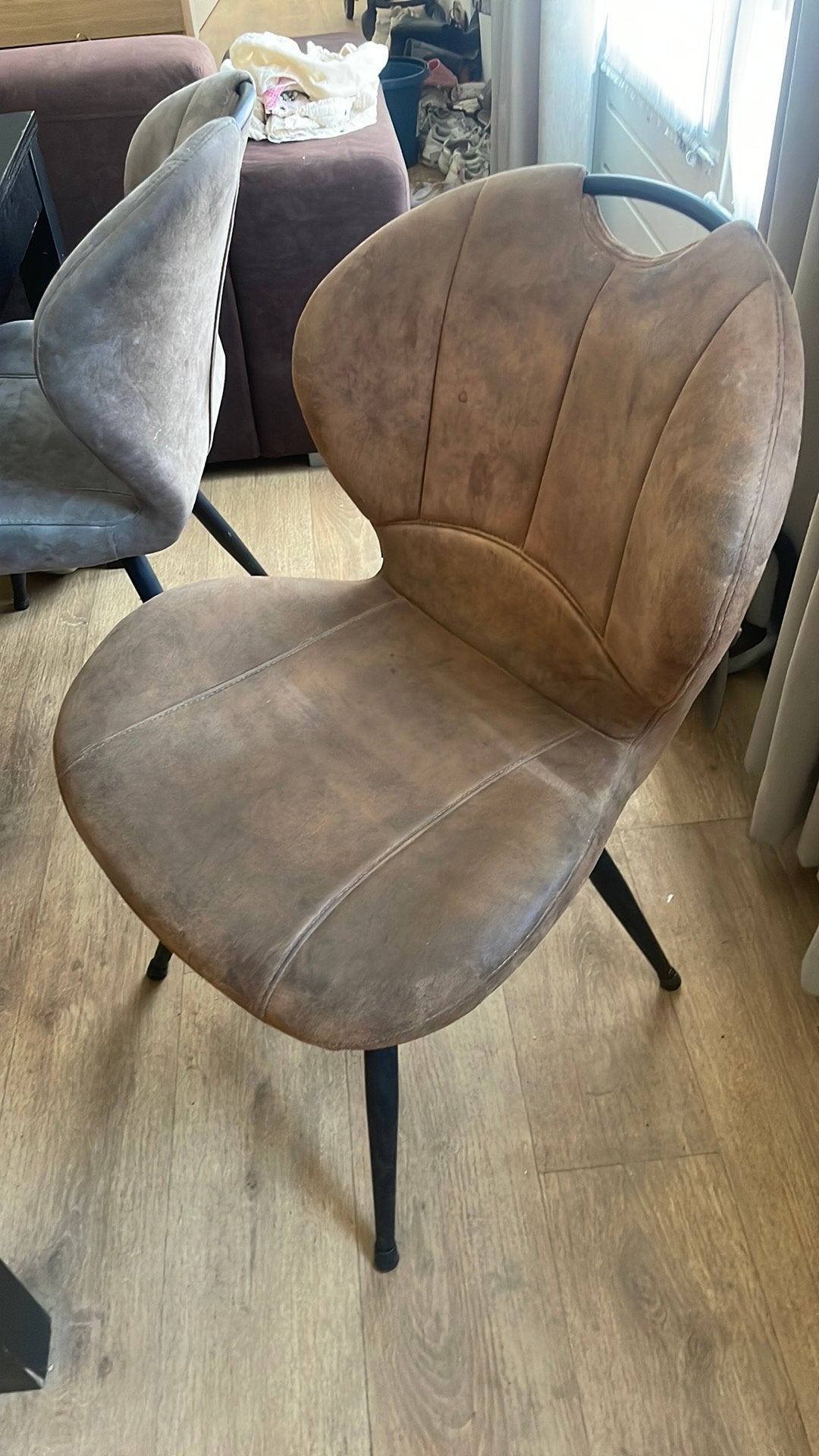 4 of 6 eetkamerstoelen stoel, Ophalen of Verzenden, Zo goed als nieuw, Bruin, Vijf, Zes of meer stoelen