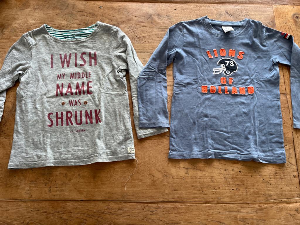2x Longsleeves Scotch & Shrunk en MEES maat 116, Ophalen of Verzenden, Zo goed als nieuw, Jongen, Shirt of Longsleeve
