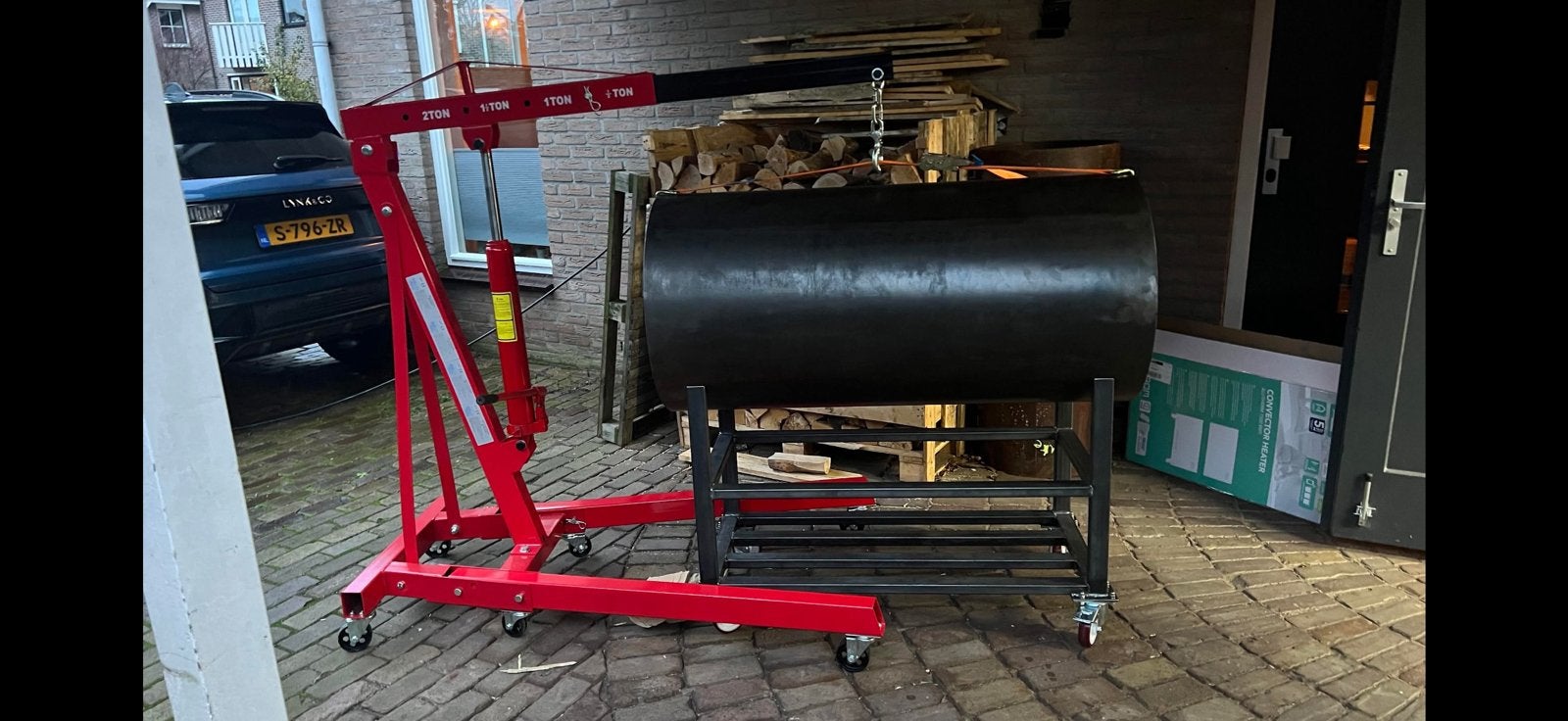 Onderdelen zelfbouw smoker, Ophalen, Zo goed als nieuw