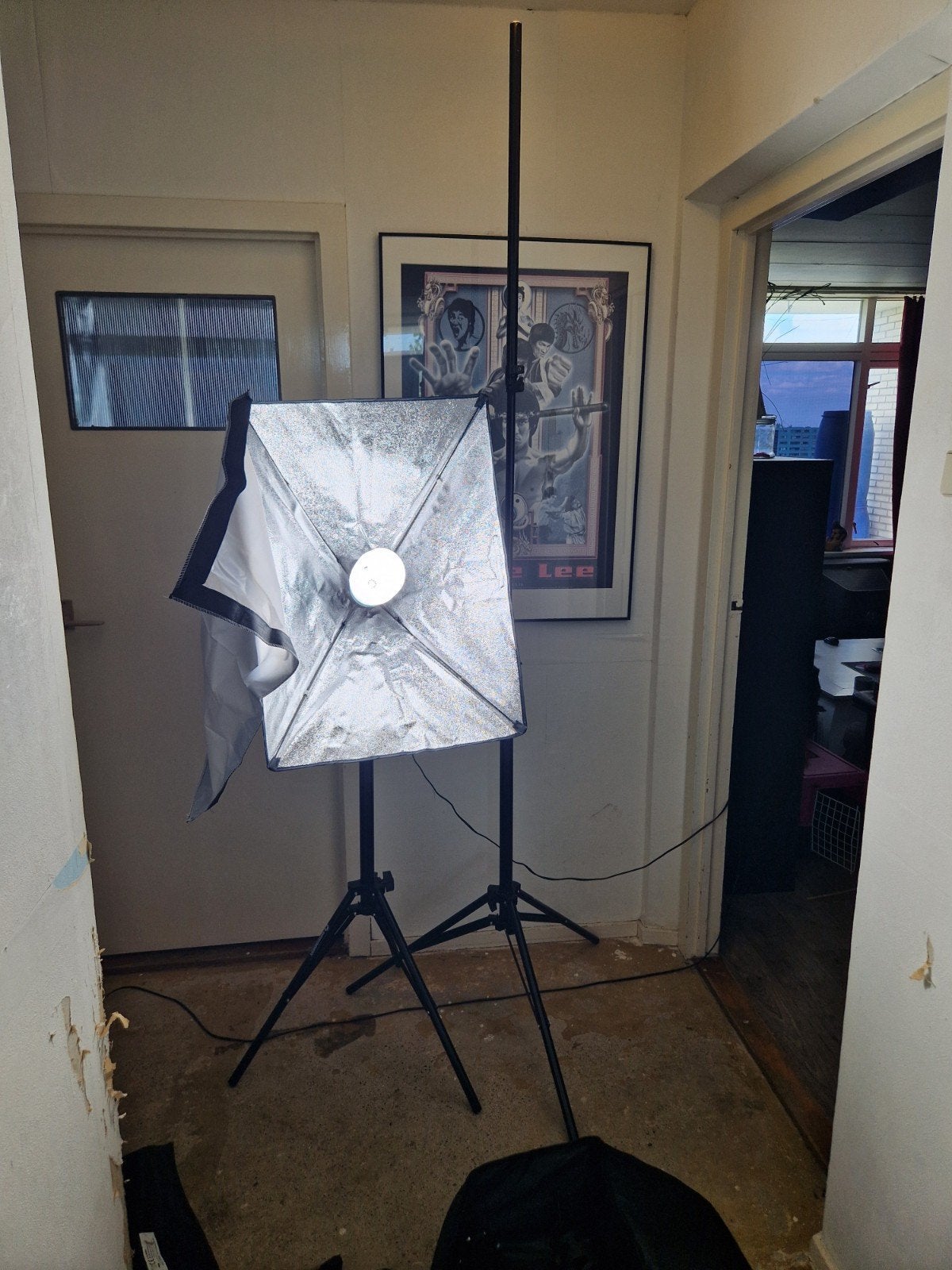 Bresser BR-230B LED-daglichtset, Ophalen, Lamp of Flitsset, Inclusief softbox, Bresser
