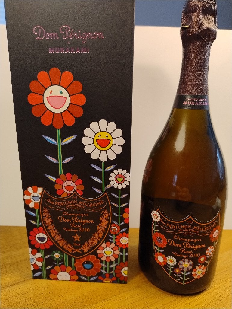 Dom Pérignon Rosé Vintage 2010 Takashi Murakami Champagne, Verzamelen, Wijnen, Ophalen, Frankrijk, Nieuw, Champagne
