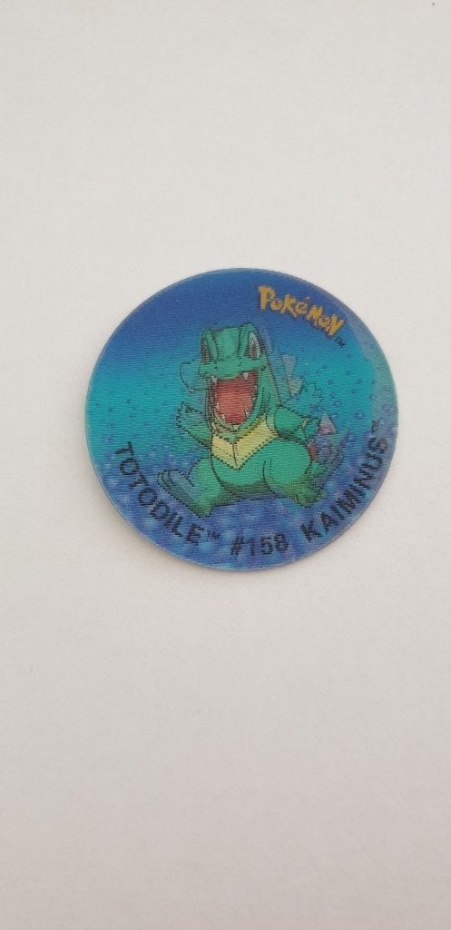 3288 pokemon flippo nr 8 totodile, Verzenden, Losse flippo's