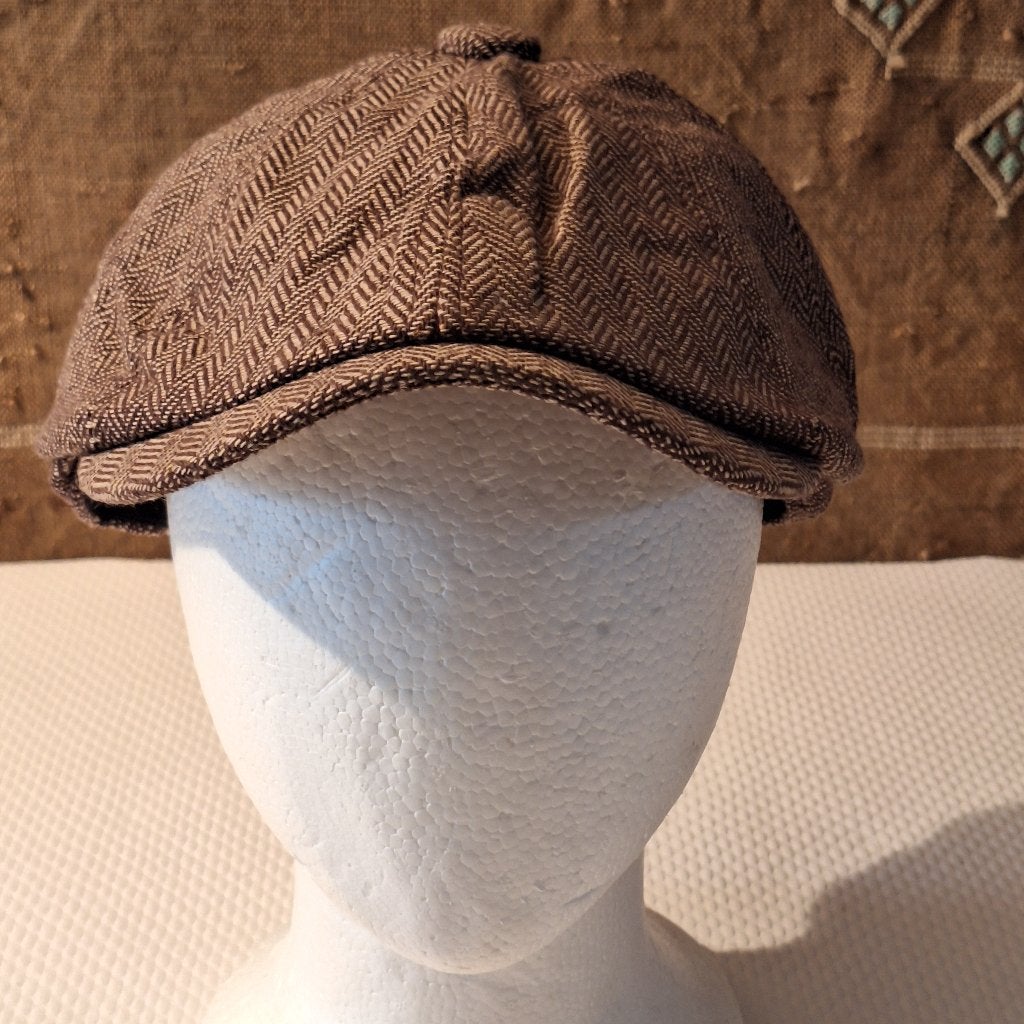 Bruine Gatsby Pet Hoed | Retro Baker Boy Nieuw 58cm, Kleding | Heren, Ophalen of Verzenden, Nieuw, 58 of 59 cm (L, 7¼ of ⅜ inch)