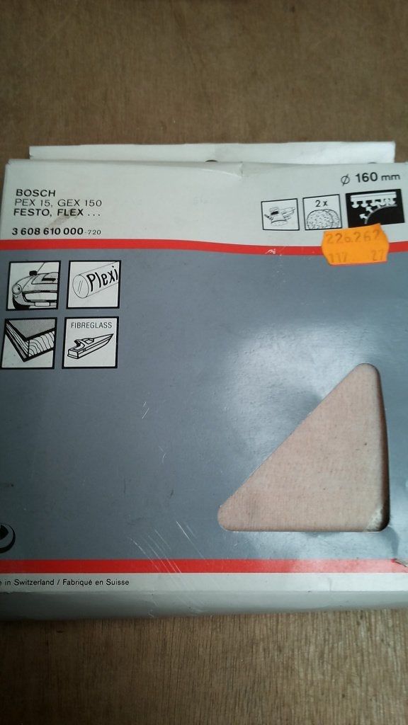Bosch lamswollen schijven 160mm, Verzenden, Nieuw