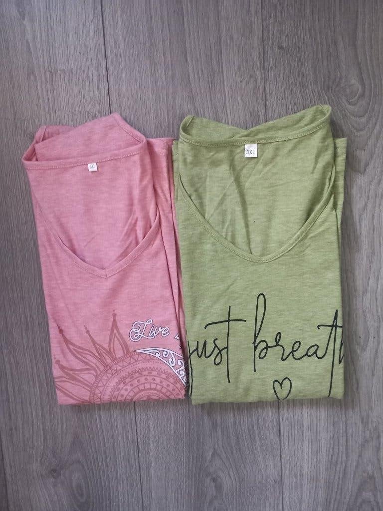 2 leuke t'shirts ( nieuw!), Ophalen of Verzenden, Nieuw, Maat 46/48 (XL) of groter, Korte mouw
