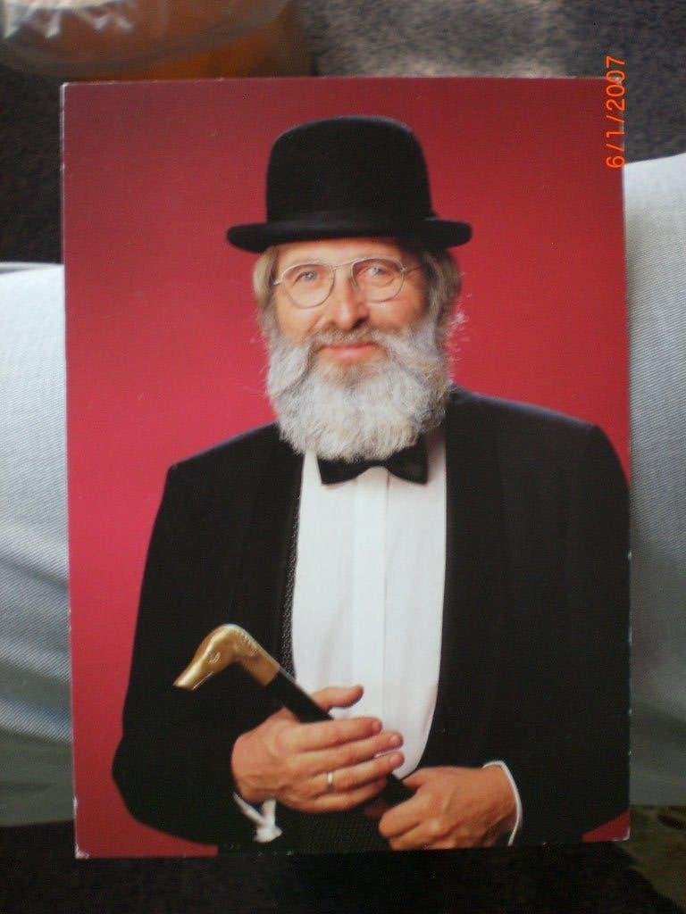 kaart Vader Abraham, Ophalen of Verzenden, 1960 tot 1980, Ongelopen, Sterren en Beroemdheden