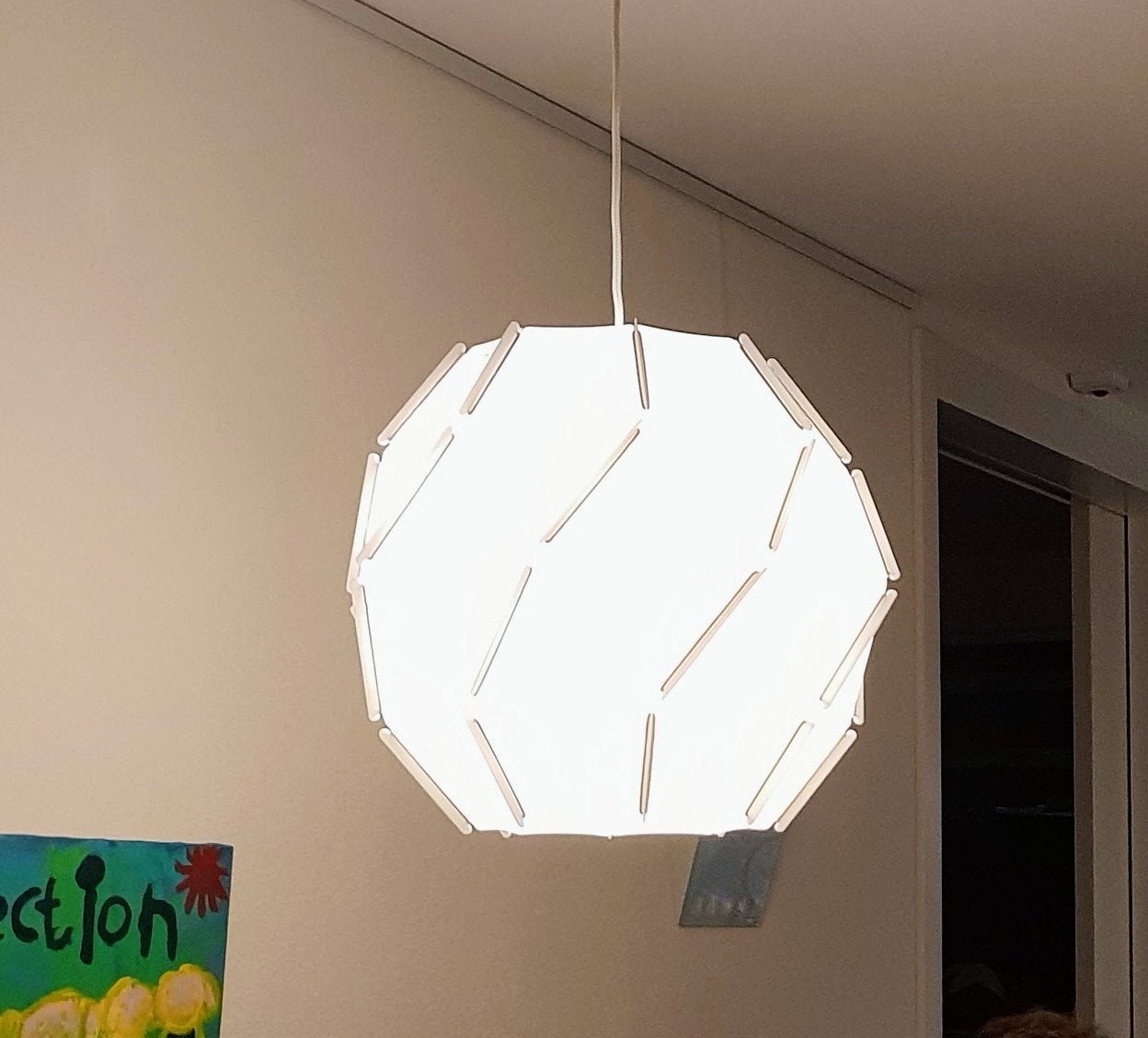 IKEA hanglamp - Modern en stijlvol, Huis en Inrichting, Lampen | Hanglampen, Ophalen, E27 (groot), Zo goed als nieuw, Modern
