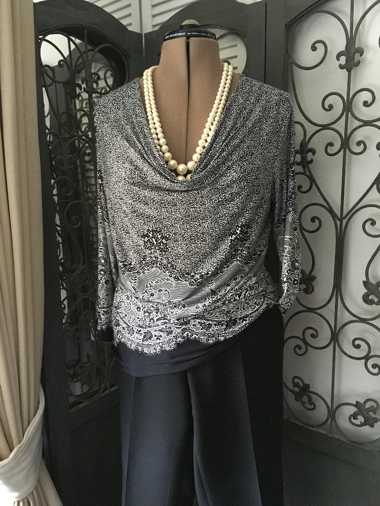 ‘ADAGIO’ MOOIE SIERLIJKE TUNIEK/LONGSLEEVE MAAT 44-46 NIEUW, Kleding | Dames, ADAGIO, Verzenden, Maat 42/44 (L), Nieuw