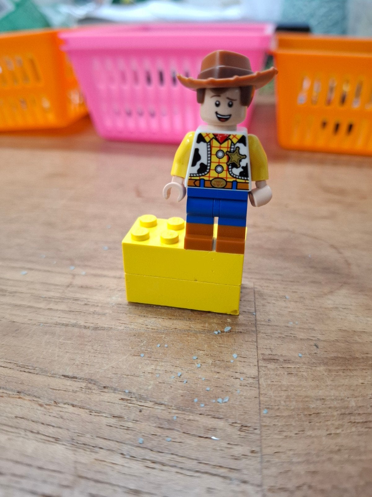 Lego Minifiguur Woody uit Toy Story, Ophalen of Verzenden, Gebruikt, Overige merken