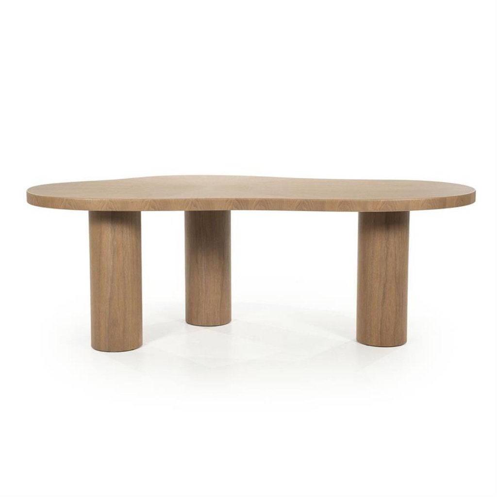 Eleonora eettafel Bobbie 215x110 walnoot lichtbruin - NIEUW, Ophalen, 100 tot 150 cm, Japandi / Scandinavisch, Vijf personen of meer