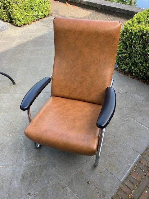 2 vintage zetels, Ophalen, Zo goed als nieuw, Minder dan 75 cm, Minder dan 50 cm