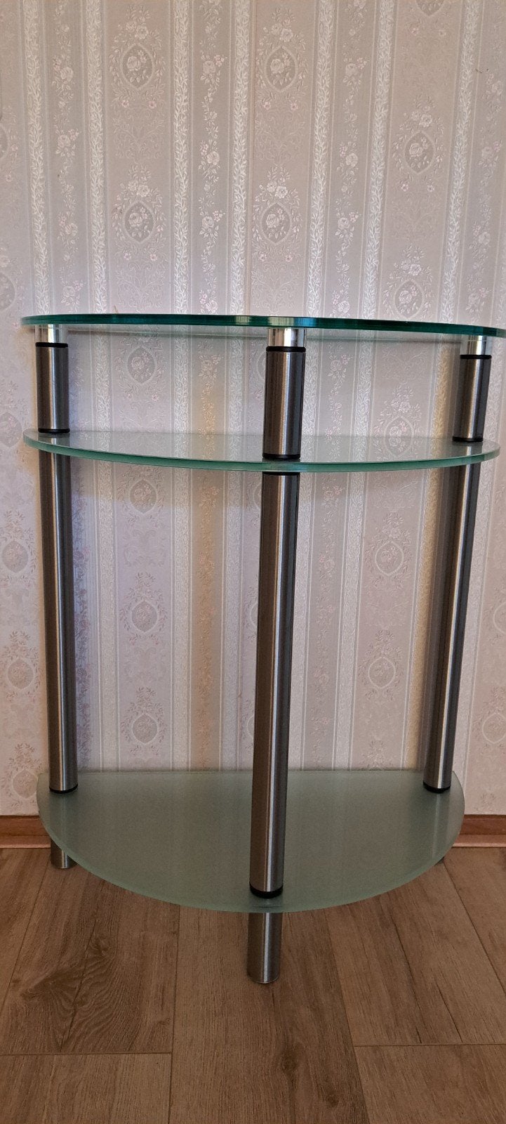 Tafel, Ophalen, Minder dan 55 cm, Rond, Glas