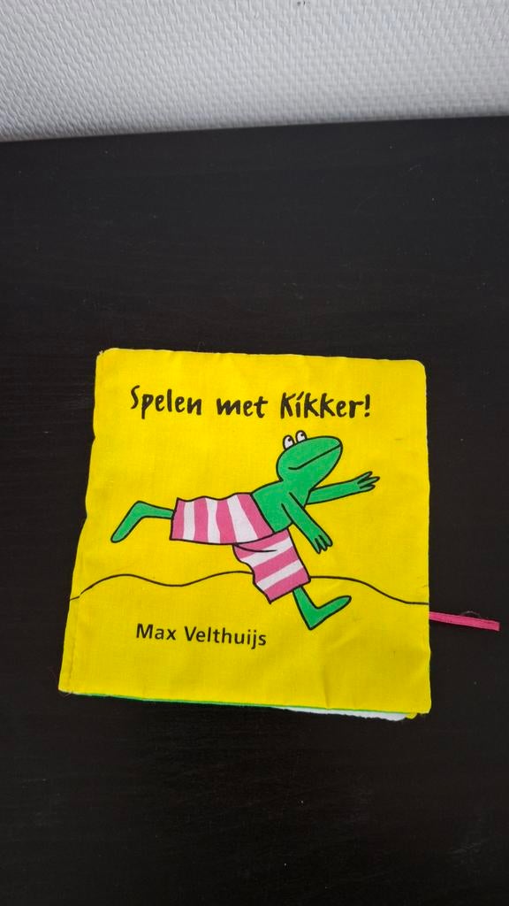 Spelen met Kikker! Stoffen Boekje - Max Velthuijs, Boeken, Ophalen, Max Velthuijs, Uitklap-, Voel- of Ontdekboek, 0 tot 6 maanden