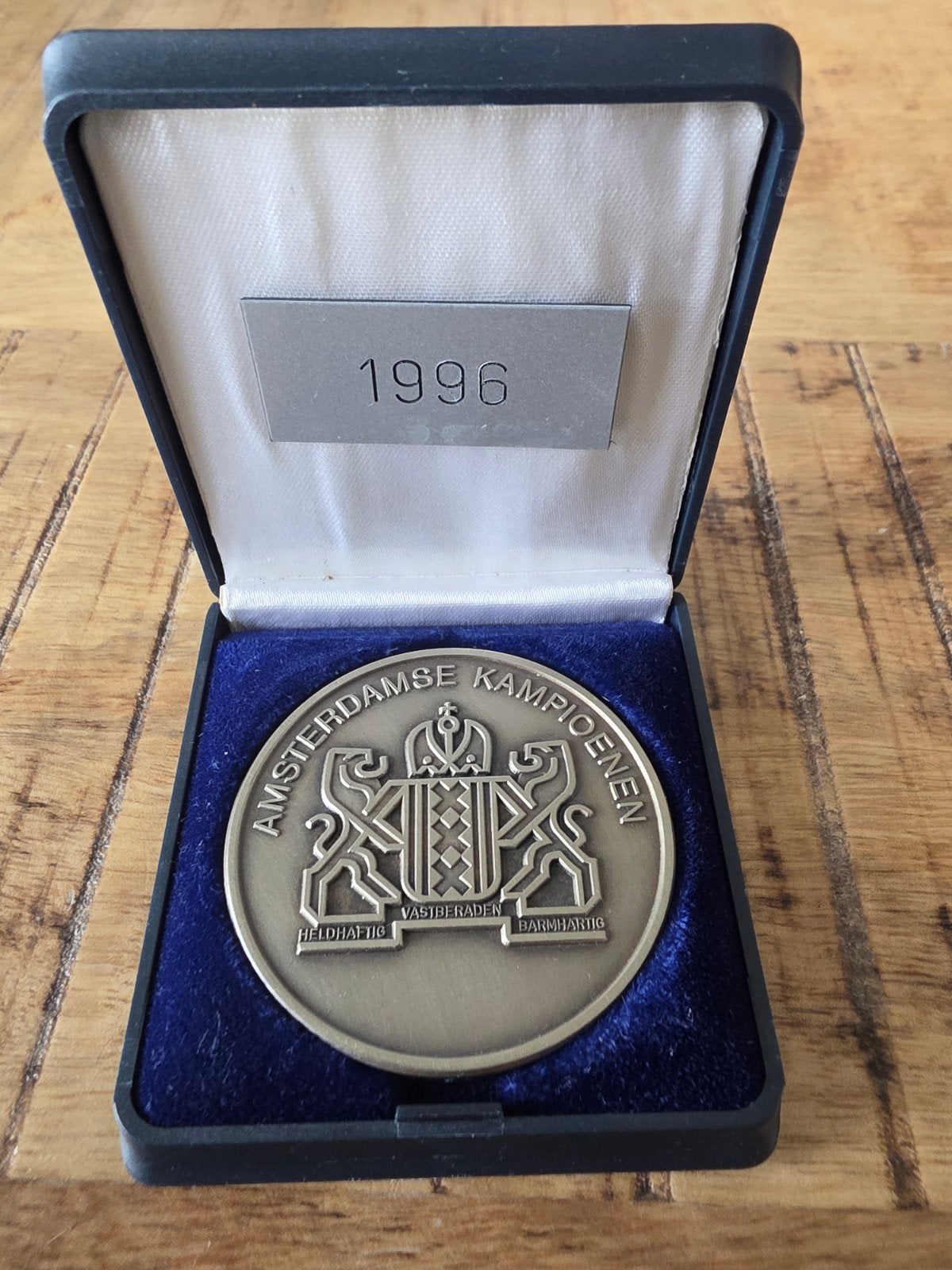 Ajax Amsterdamse Kampioen Medaille 1996 in Doosje, Ophalen of Verzenden, Ajax, Overige typen