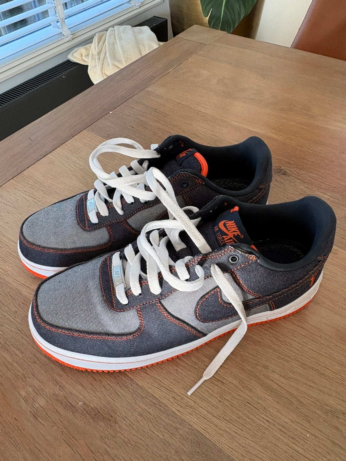 Nike Air Force 1 Kobe Bryant “denim”  jeans mt 44, Kleding | Heren, Schoenen, Ophalen of Verzenden, Zo goed als nieuw